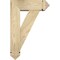Ekena Millwork Traditional Arts and Crafts Rough Sawn Bracket w/ Offset Brace, Douglas Fir, 6"W x 16"D x 24"H BKT0604X16X24TRA03RDF - alternate 2